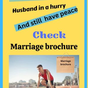How to become a husband in a hurry and still have peace